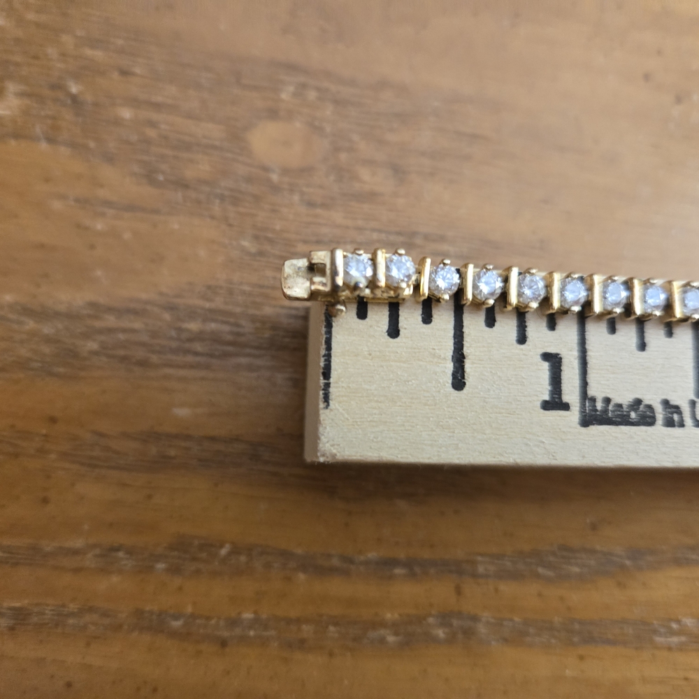 QVC Gold DIAMONIQUE Bracelet - Picture 2 of 7